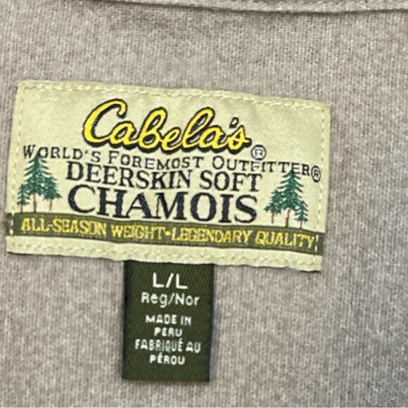 VTG Cabela’s Men’s Chamois Flannel Hunting Dog Graphic Size L Long Sleeve - Picture 8 of 10